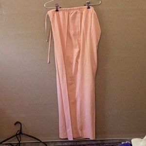 Silk ankle pants.